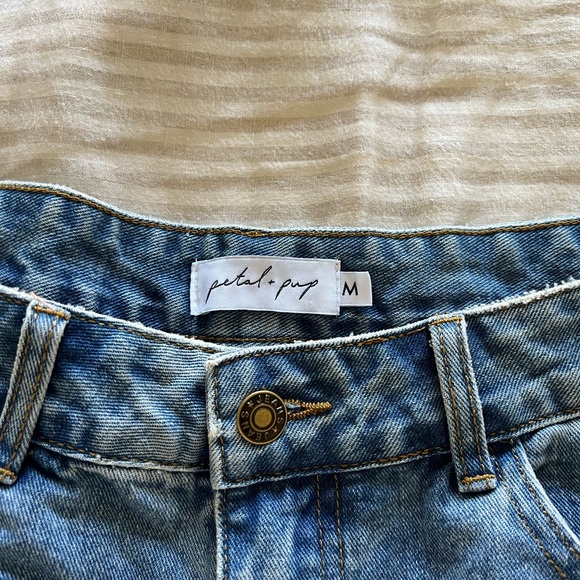 High Rise Jean Shorts. - Picture 3 of 4
